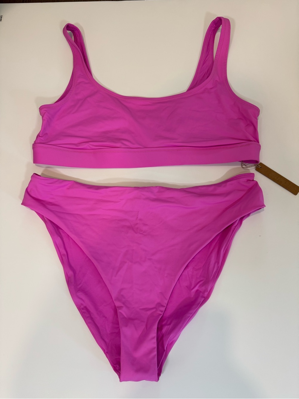 NWT SKIMS Two Piece Bikini in Neon Orchid Size 2X - Picture 2 of 6